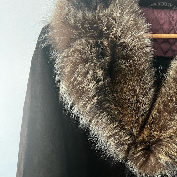 Vintage Penny Lane Suede and Fur Jacket - Picture 4 of 16